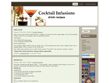 Tablet Screenshot of cocktailinfusions.com